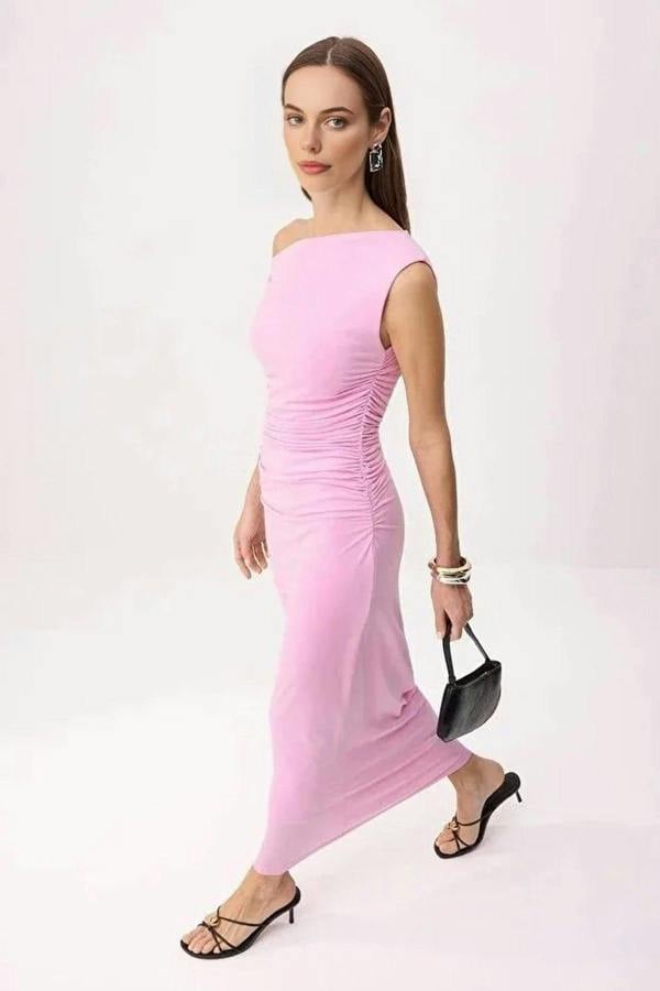 WOVCOR Fitted Maxi Stretch Pencil Knit Dress