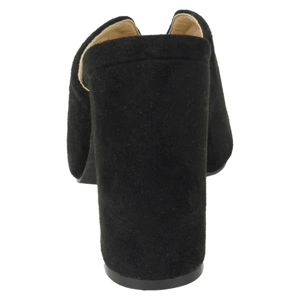 Spot On Ladies Spot On High Chunky Heel Mules