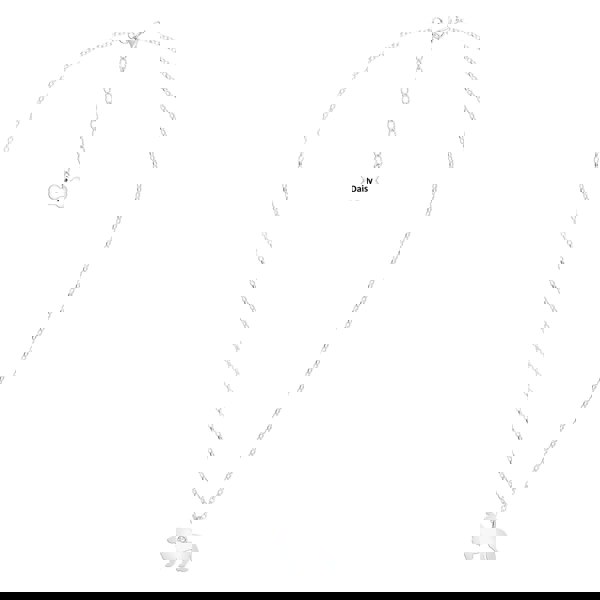 Border Collie Silhouette Silver Necklace - Personalised - MYLEE London