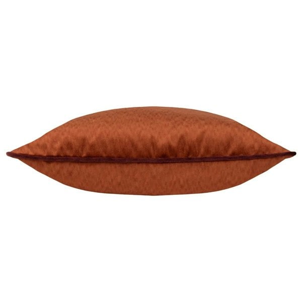 Paoletti Torto Velvet Rectangular Cushion Cover - Russet/Marsala