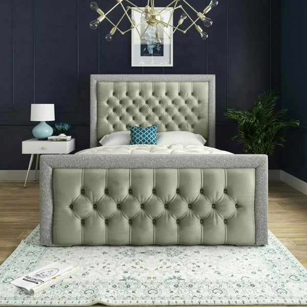 DS Living Cheltenham Bed - Double - 4ft6 - Cream