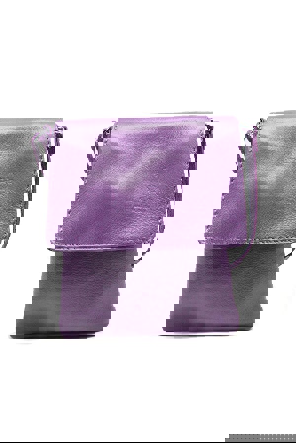 Kitise Stylish Flap Small Genuine Italian Leather Crossbody Bag