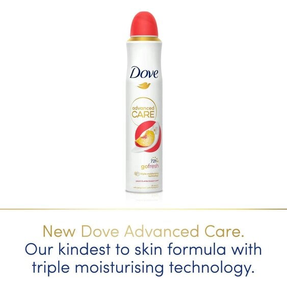 Dove Anti-perspirant Deodorant Go Fresh Peach&White Blossom 72H Control 12x200ml