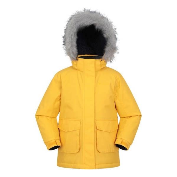 Mountain Warehouse Childrens/Kids Ranger Logo Water Resistant Jacket - Mustard - 