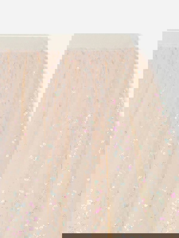 Bonpoint Girls Pois Tulle Skirt in Pink