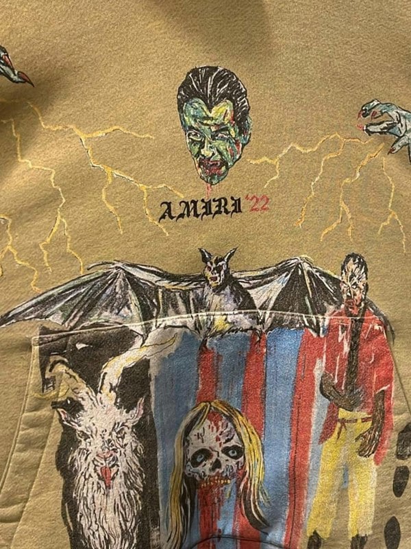 Amiri Blood 38’ Hoodie – Heather Birch