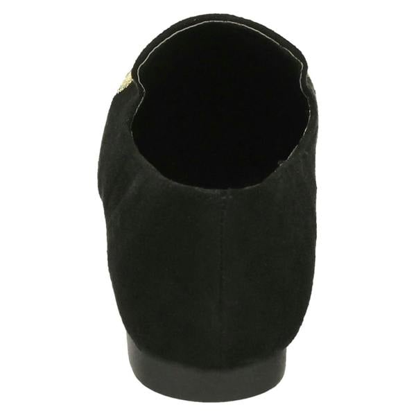 Spot On Ladies Spot On Flat Slipper Cut Ballerinas