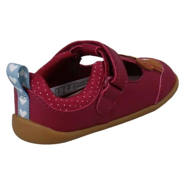 Clarks Girls Clarks Pre-Walking Bear Face T-Bar Shoes Roamer Hope