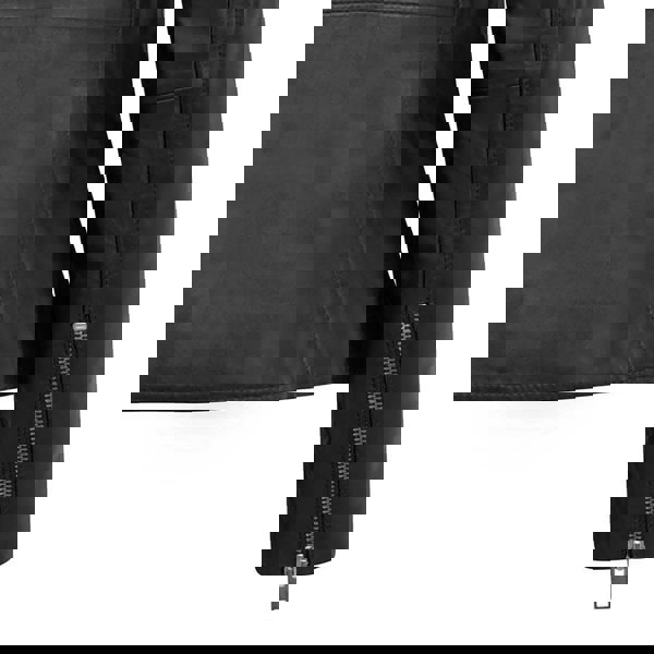 PRIMEHIDE Racer Leather Jacket Celine Black