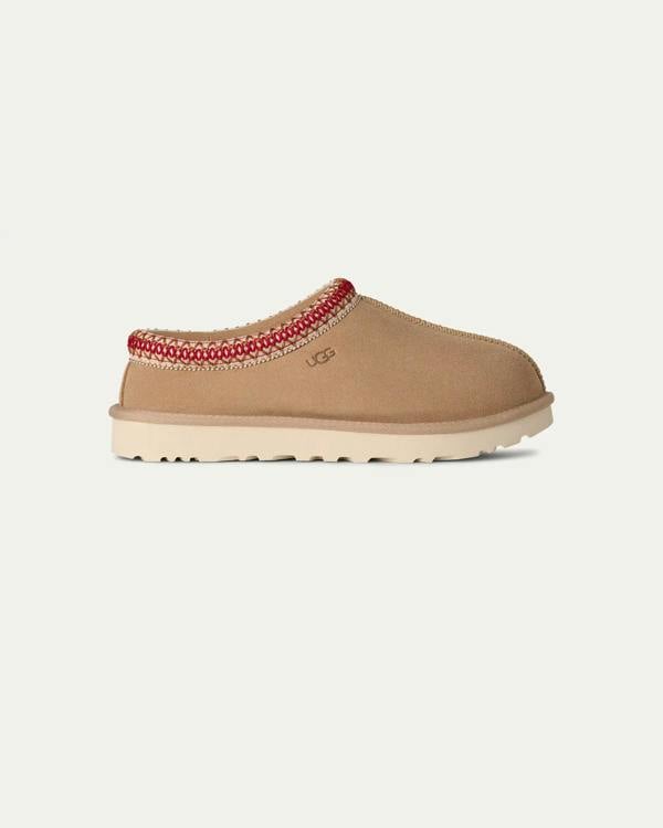 UGG Tasman II Womens Slippers - Sand/Dark Cherry - CHO - Designer Womens Slippers