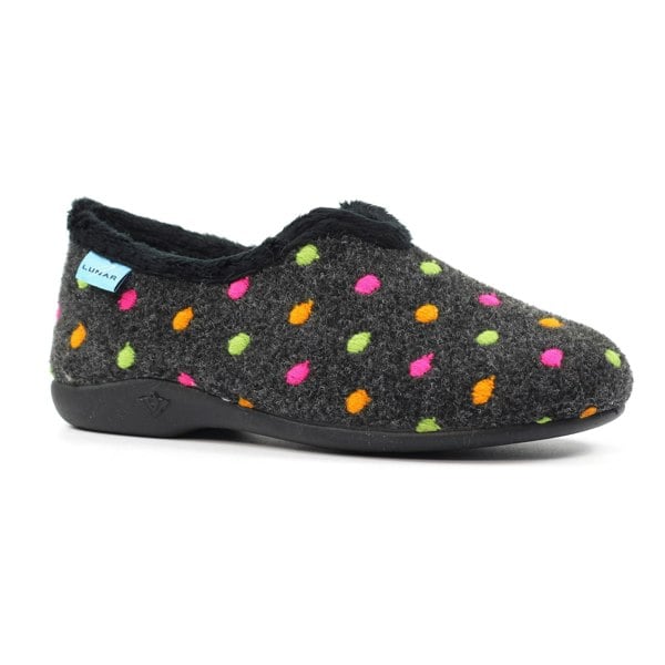Lunar Womens Studio Slippers - Black