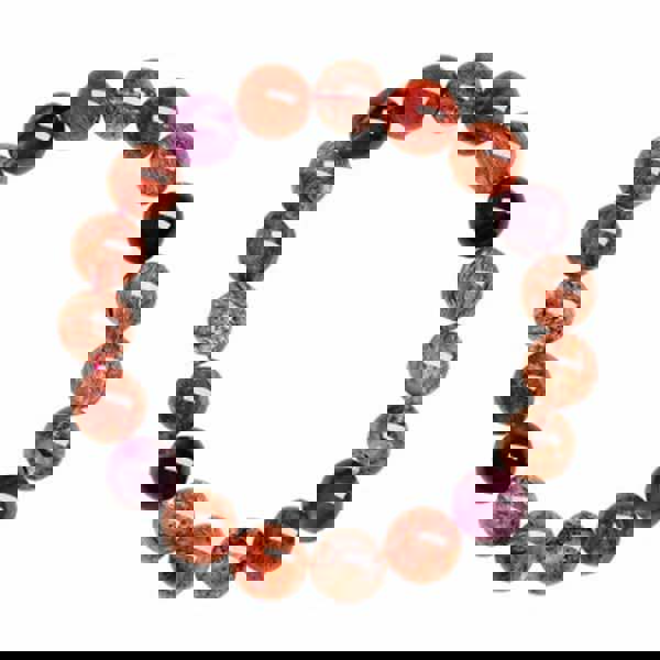 Leaper Natural Super Seven Buddha Bead Crystal Bracelet