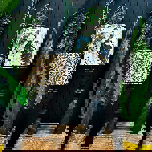 love frankie black hammered lamp base