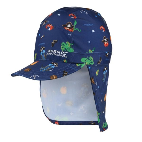 Regatta Great Outdoors Childrens/Kids Sun Protection Cap - New Royal