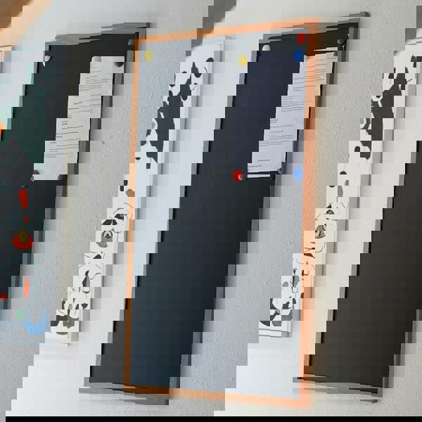 Gr8 Home Blackboard Magnetic Wooden Framed Office Notice Menu Chalk Board Sign 30 x 45cm