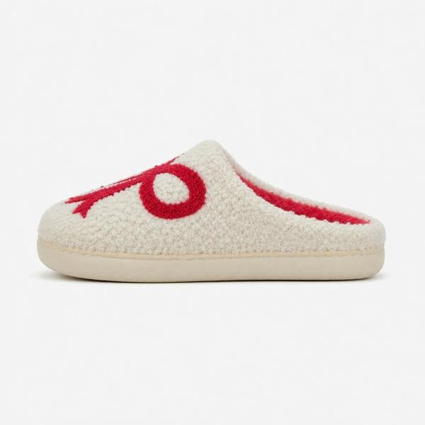 Jo & Joe BOW Slippers Mule Slippers   in  Cream
