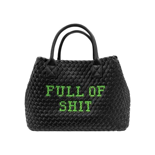 Lilly Loves Vegan FULL OF SHIT Green Handbag