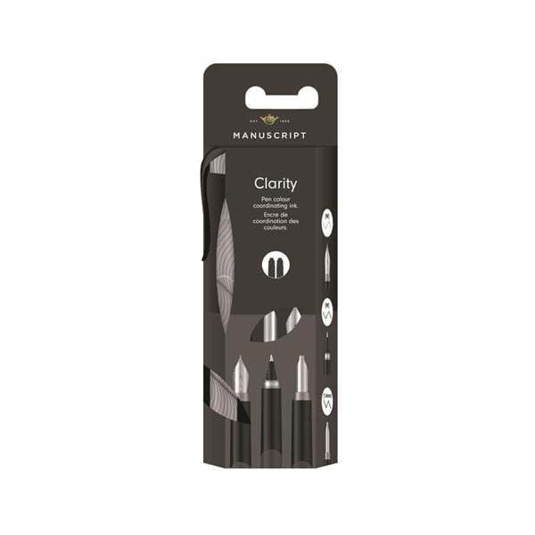 Clarity Fountain Pen Set - Black.