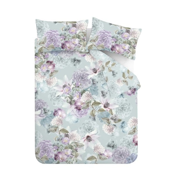 Catherine Lansfield RHS x Catherine Lansfield Floral Serenity So Soft Duvet Cover Set Blue