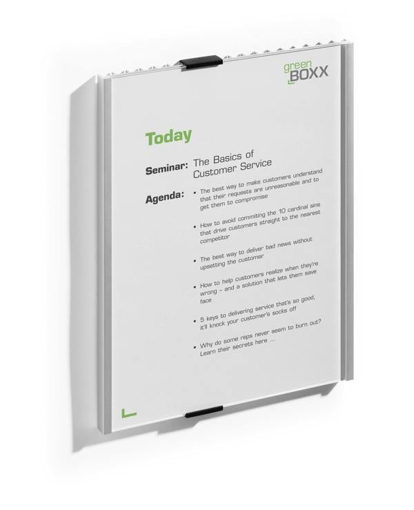 Durable Anodised Aluminium Door Sign Holder Wall Mounted Frame | A4