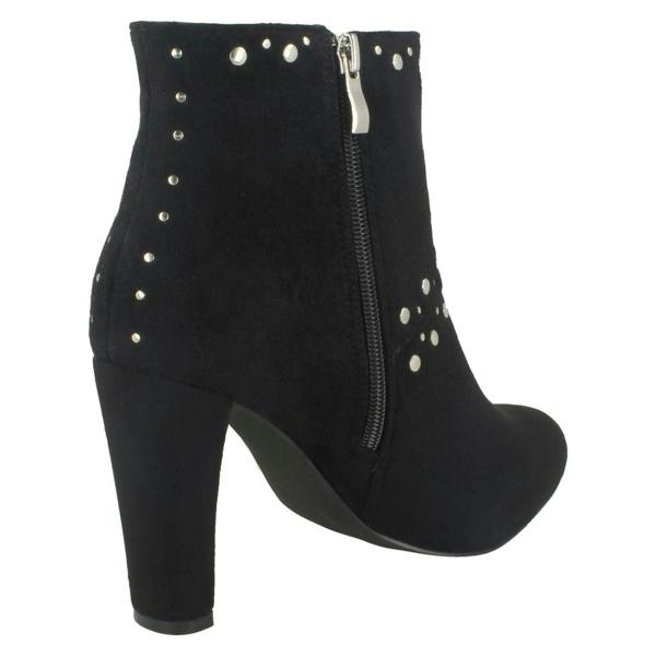 Anne Michelle Ladies Anne Michelle Studded Trim Ankle Boots