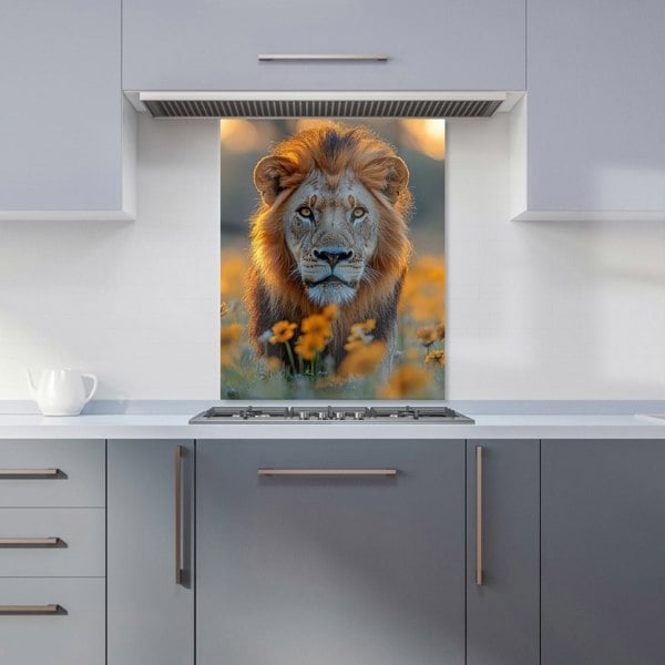 Warren Reed Lion Glass Kitchen Splashback - 00045