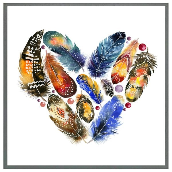 Benjamin Tate Design Boho tribal heart (Picutre Frame)