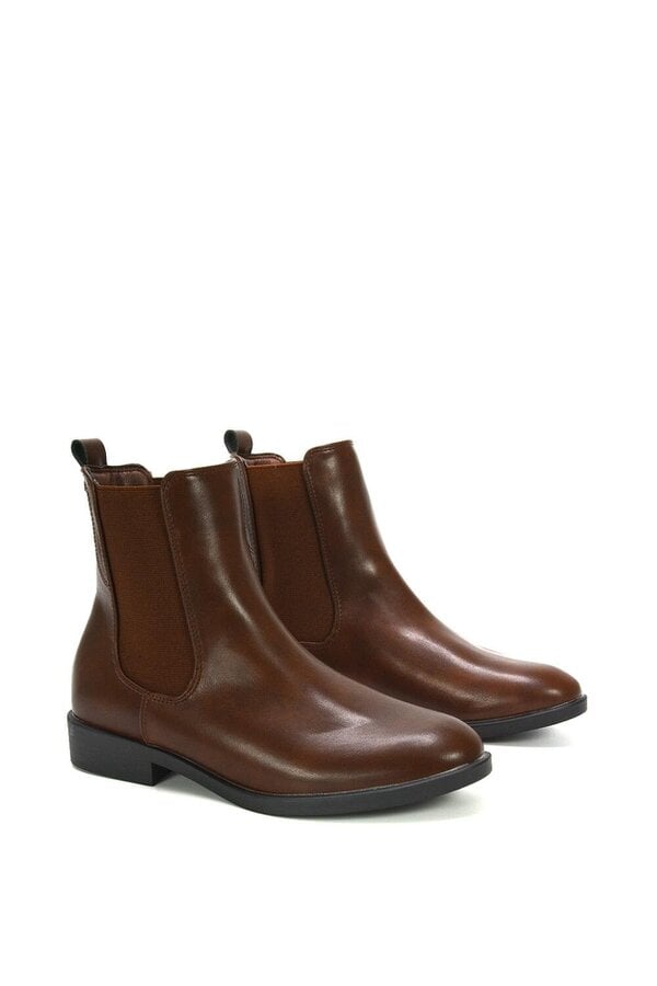 XY LONDON Chelsea Flatform Ankle Boots Pull On