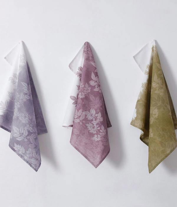M.M Linen Shadow Tea Towel Set Of 3