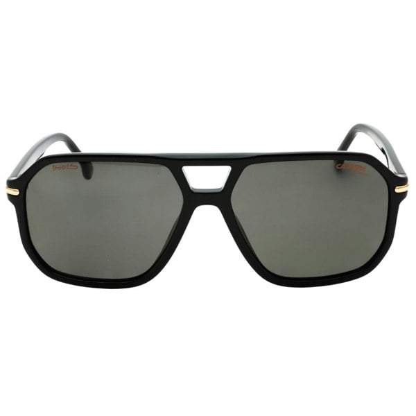 Carrera Grey Lens Gold Detail Black Sunglasses One Size