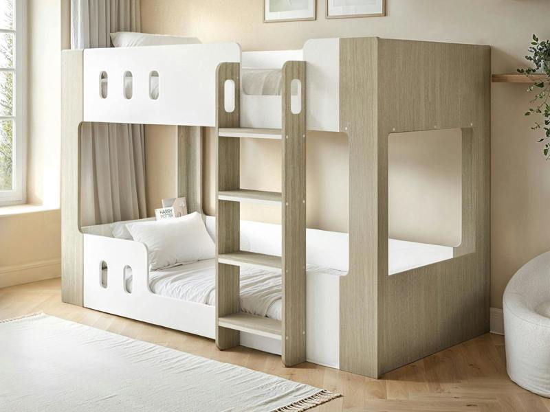 Willow Low Bunk Bed White & Oak