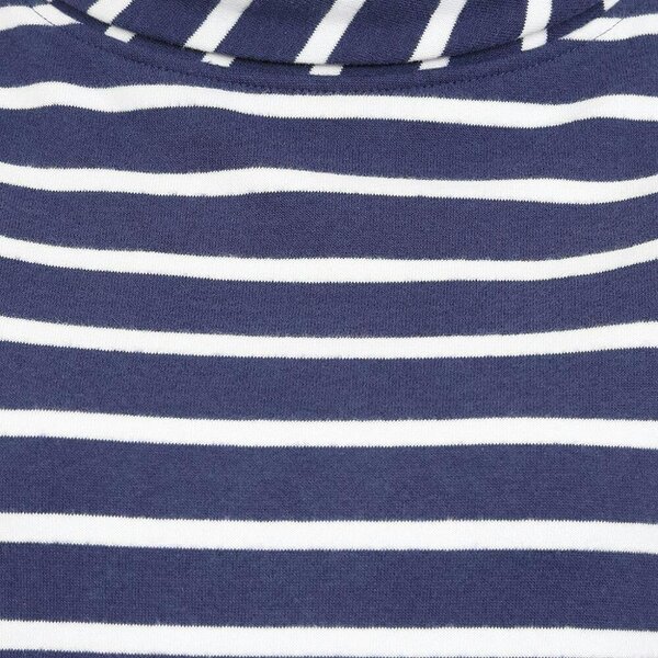 Lazy Jacks LJ94S - Striped Roll Neck Sweatshirt - Twilight