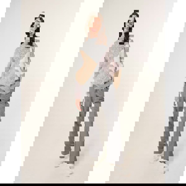 Blue Vanilla Argyle Knitted Crew Neck Jumper