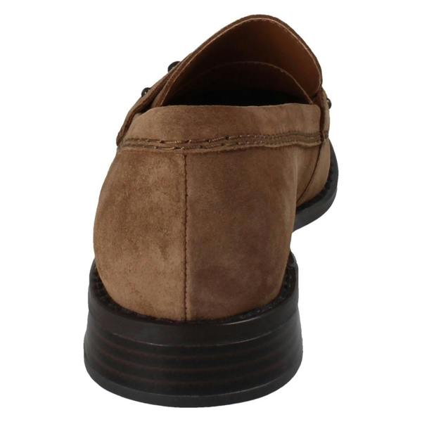 Clarks Ladies Clarks Suede Stud Detailed Loafers Hana Loafer
