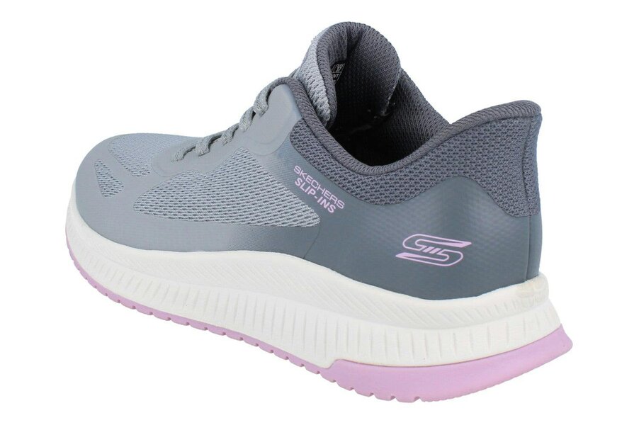 Skechers Hands Free Slip-Ins Bobs Squad 4 - Staple Look Womens Trainers 117624 Shoes  GYMT