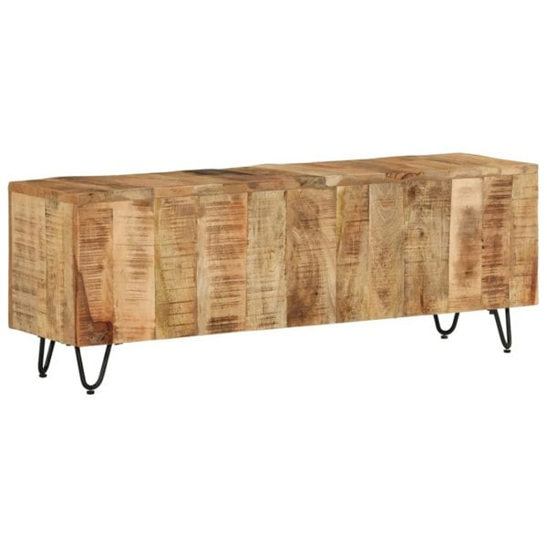 Berkfield TV Cabinet 110x30x40 cm Solid Wood Mango