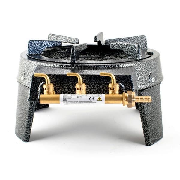 The three burners can be operated independently