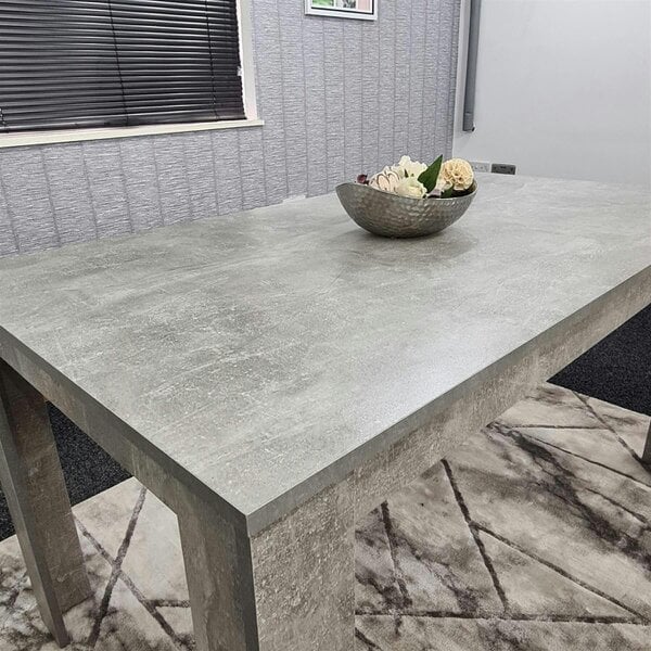 Kosy Koala Dining Table Grey Wood Kitchen Place for 6 Seats Kitchen Dining Room Furniture