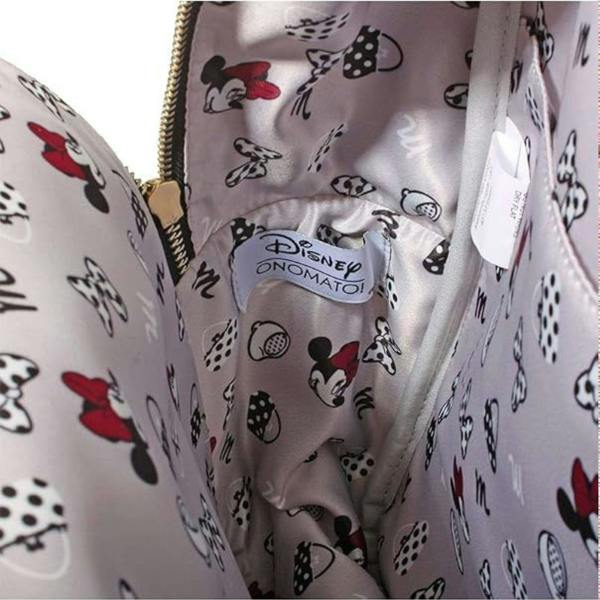 Onomato! Disney Mickey Mouse Backpack with Adjustable Padded Straps Rose Gold