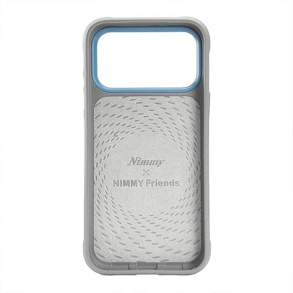 Nimmy Friends Nimmy Big Eye Cute Pet Silver Shaded Cat Case with MagSafe for iPhone 17 Pro Max 6.9" Grey Blue - N-XDY-IP17-PRO-MAX-023