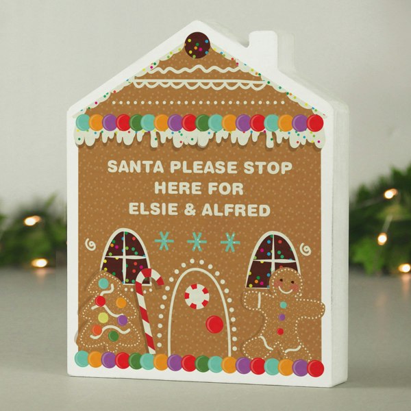 Personalised Memento Company Personalised Gingerbread House Christmas Wooden Ornament