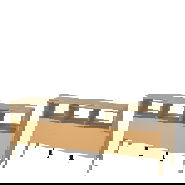 Furniture To Go Barcelona TV Unit 3 Drawers in Jackson Hickory Oak