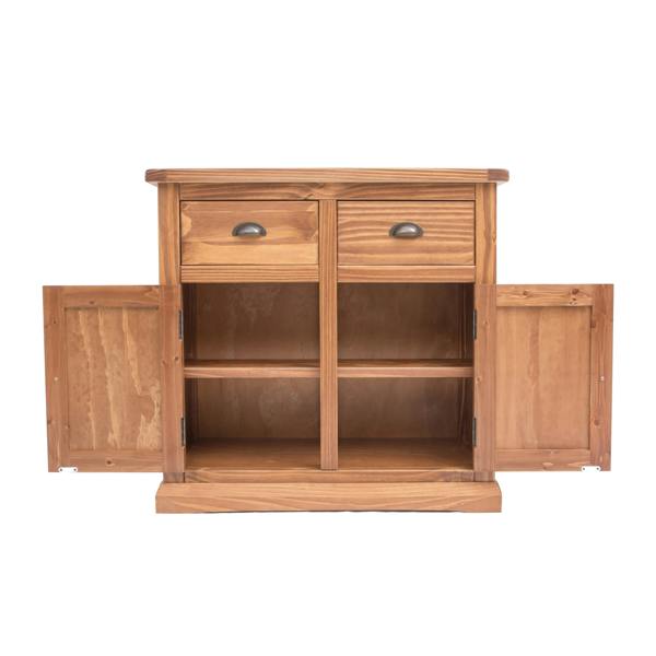 Cabinet Bits Tirolo Lacquered 2 Drawer 2 Door Sideboard Brass Cup Handle