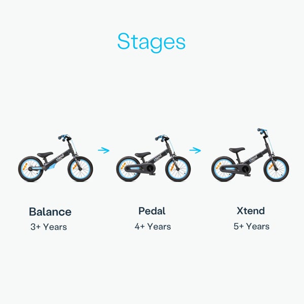 smarTrike Xtend 3 Stage Bicycle - Blue and Black