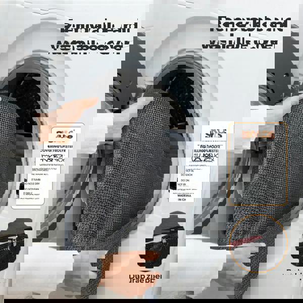 Skylos Dog Steps Pet Stairs Ramp 3 Step for High Bed Sofa Memory Foam Washable