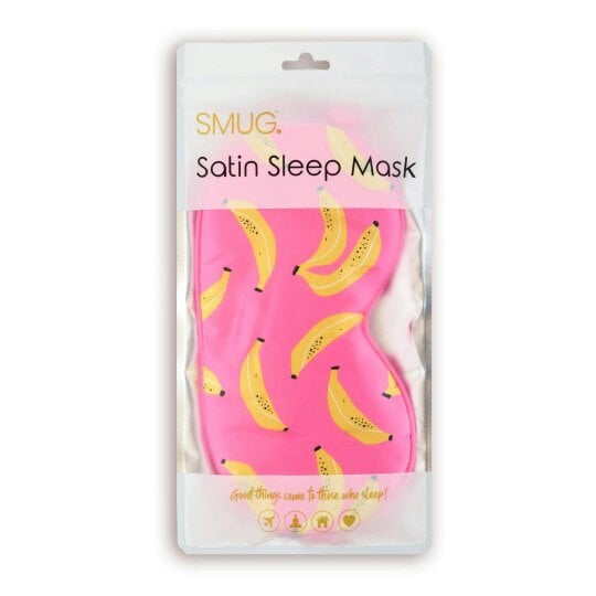 SMUG Satin Sleep Mask - Banana Print
