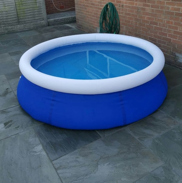 Samuel Alexander 8ft 2.4m Deep Quick Up Garden Family Paddling Pool