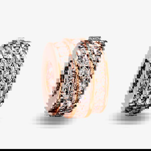 Rosa Lea White Three Row Barrel Charm AM-2THB003606-White