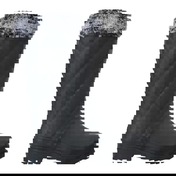 Regatta Womens/Ladies Luxley Faux Fur Lined Mid Cut Wellington Boots - Black - 