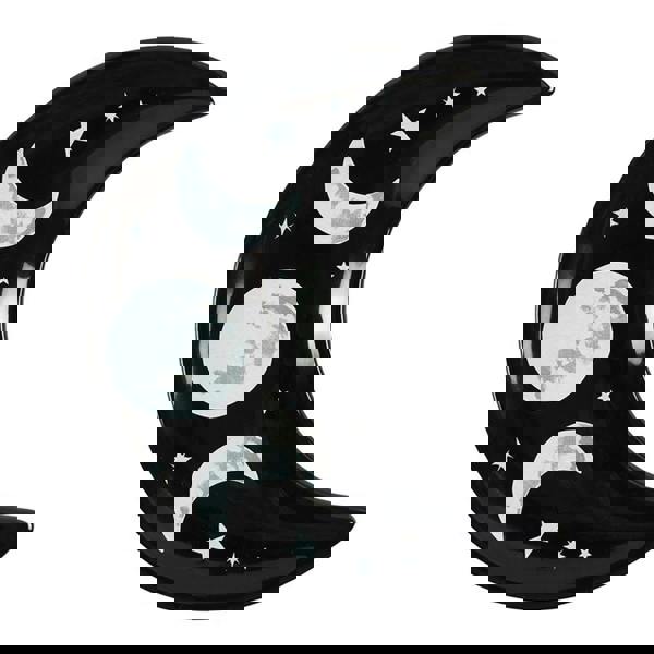 Hill Interiors Crescent Moon Trinket Dish - Black/White - 